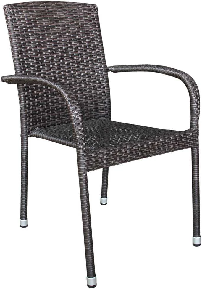 Lauko kėdė, juoda, 64 cm x 55 cm x 94 cm