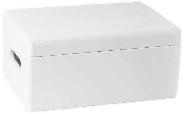 Domoletti WOODEN BOXWITH LID 315001 Baltas