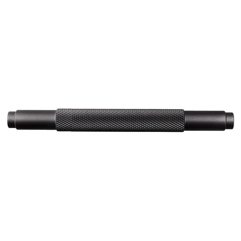 Domoletti Plieninė reljefinė T formos rankena 96 mm. Juoda