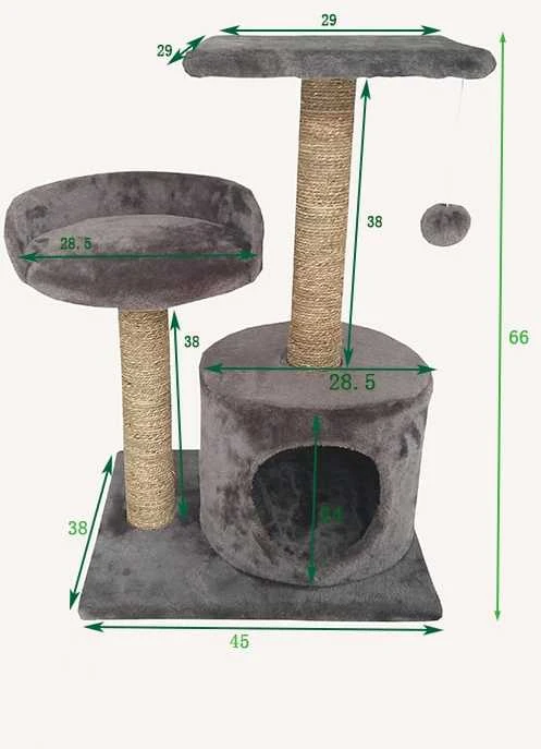 Kačių draskyklė Höppy, 45 cm x 38 cm x 66 cm