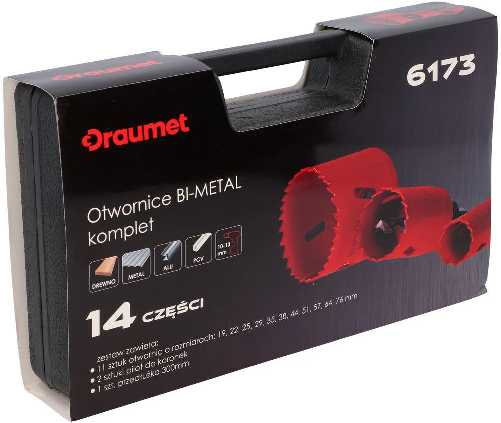 Draumet Krono grąžtas BI-metal rinkinys 19-76mm, 11 vnt.