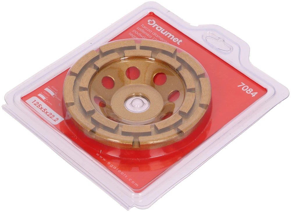 Draumet Deimantinis diskas PRO 125mm 2 eilių segmentai