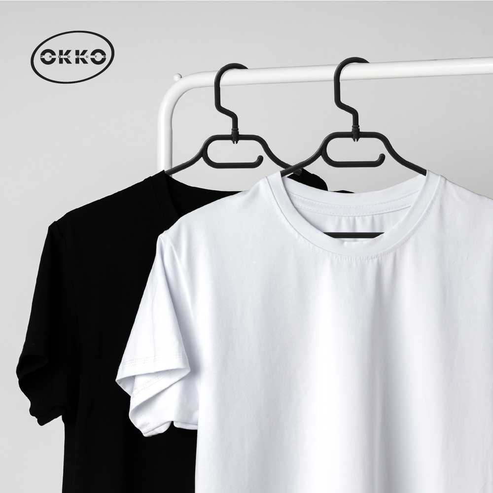 Okko Domoletti PLASTIC HANGER Juodas LSP037 10PCS