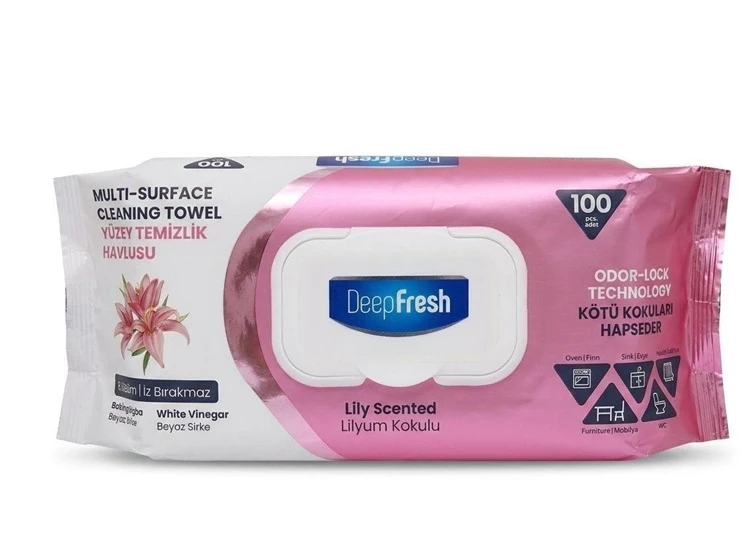 Deep Fresh ColorWay Surf Cleanin wipes Lily Deepfresh 100PCS