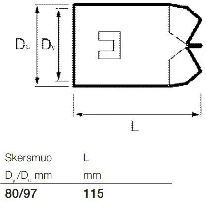 Drenažo vamzdžių aklė Wavin, Ø 80 mm