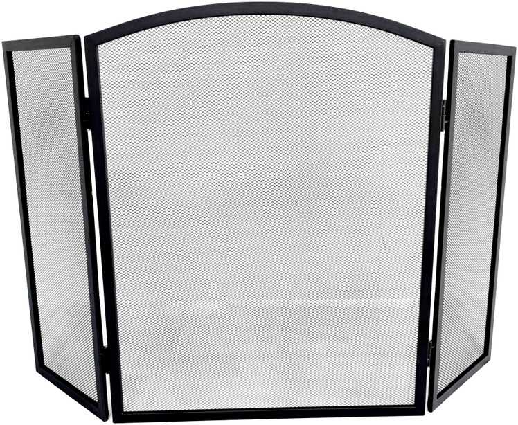 Apsauginės židinio grotelės Flammifera FS98-B, 96.5 cm x 1.5 cm x 61 cm