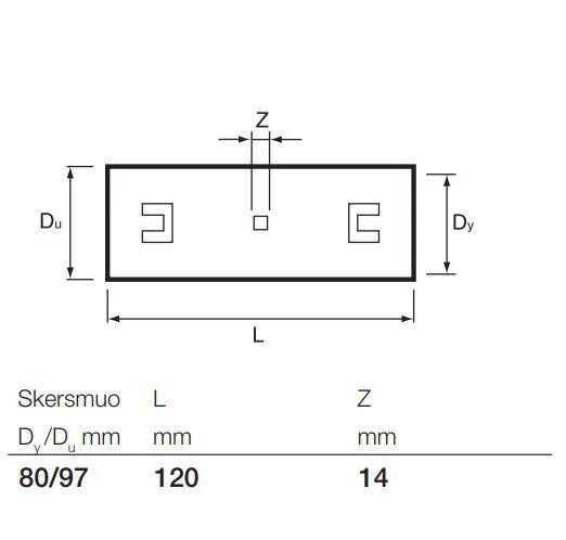 Drenažo vamzdžių jungiamoji mova Wavin, Ø 80 mm