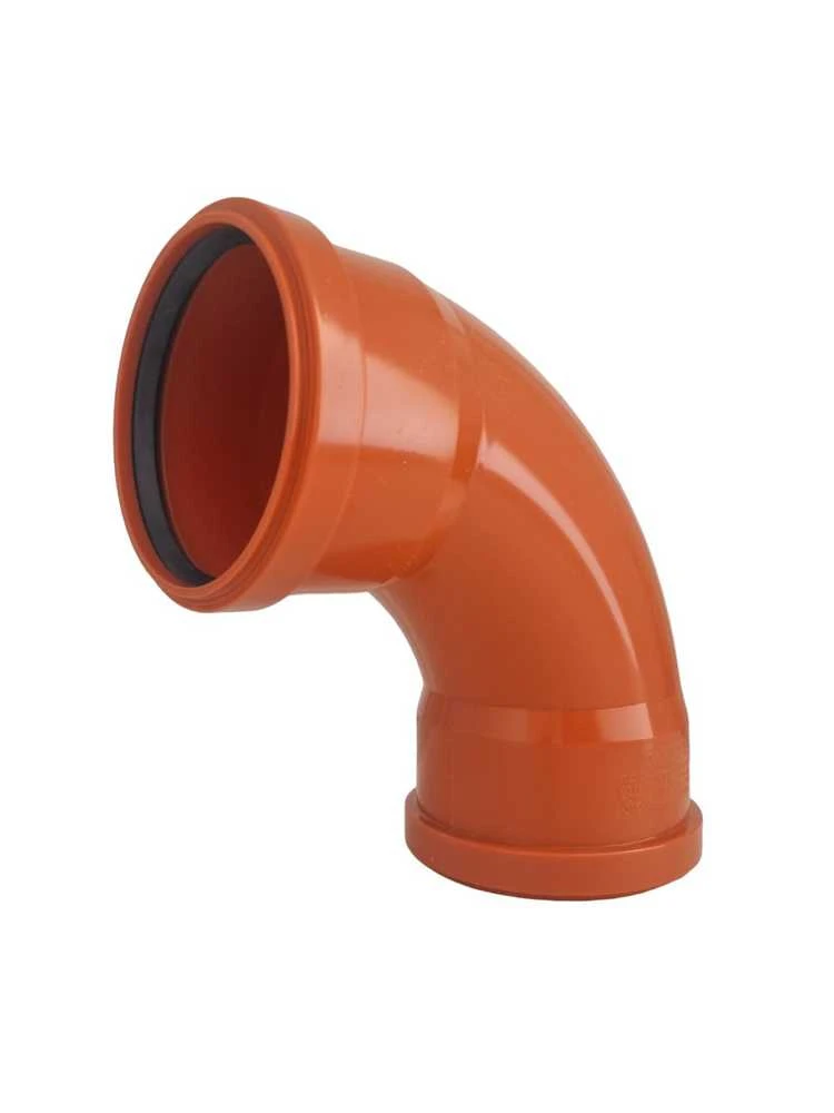 Lauko kanalizacijos dvimovė alkūnė Magnaplast, Ø 110 mm, 87°