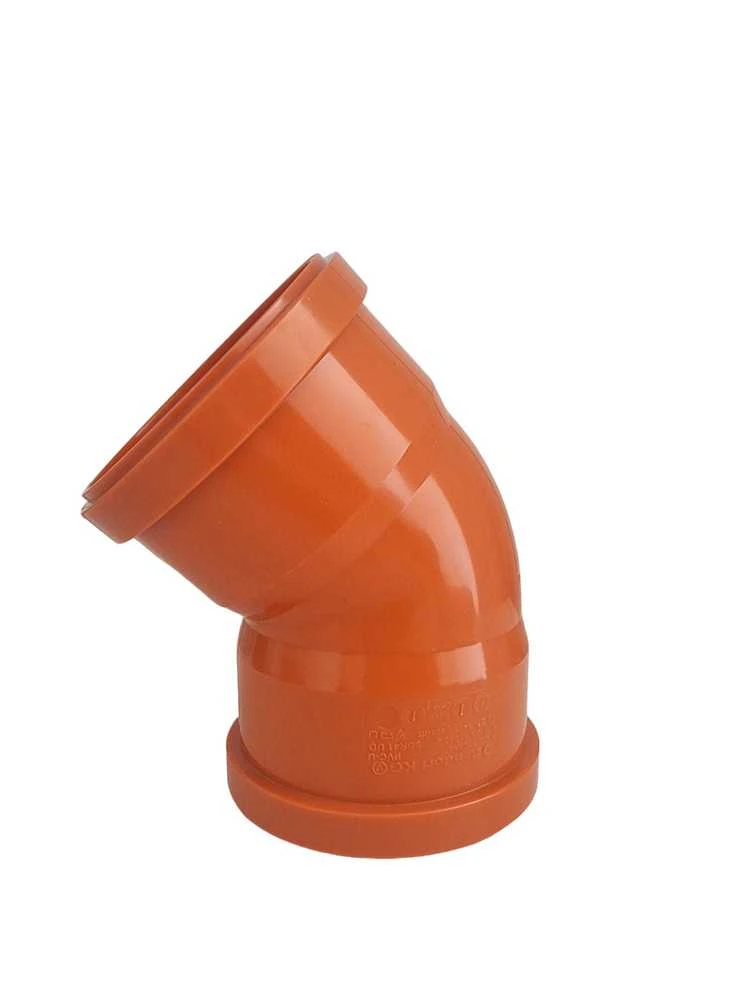 Lauko kanalizacijos dvimovė alkūnė Magnaplast, Ø 110 mm, 45°