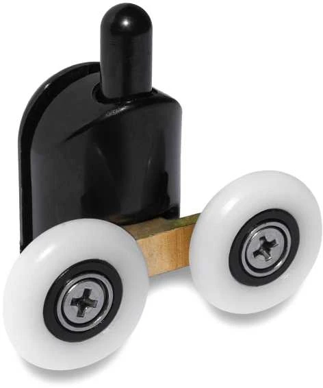 Thema Lux Tiekiami dvigubi apatiniai voleliai 23 mm Juodas 2 vnt.