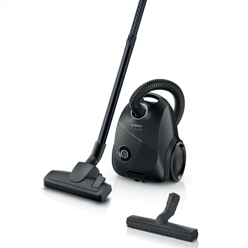 Bosch BGLS2BA3H Serija 2, Dulkių siurblys su maišeliu, Juoda
