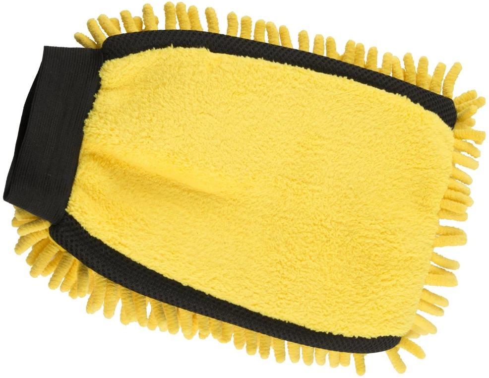 DUNLOP 418148 2-in-1 ŠENILINĖ AUTOMOBILIO PLOVIMO PIRŠTINĖ IŠ MIKROPLUOŠTO IR ŠLUOTELIŲ