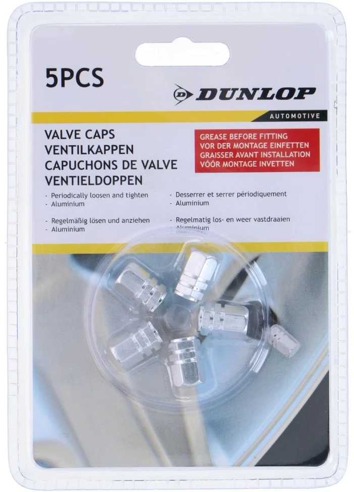 Dunlop - Valve caps (Sidabrinis)