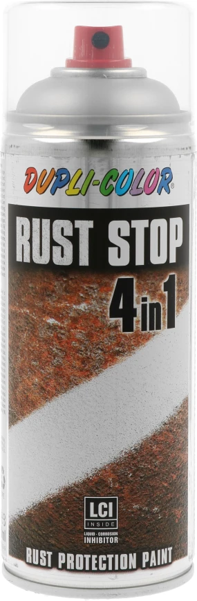 Dupli Color Purškiami antikoroziniai dažai RUST-STOP RAL9006, matiniai, 400 ml