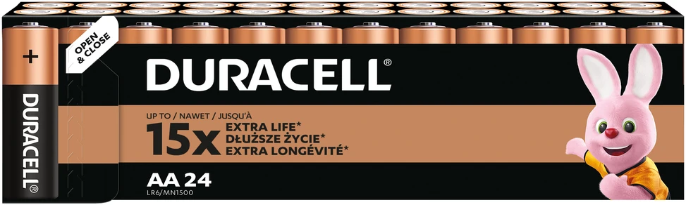 Duracell Basic LR6/AA lizdinė plokštelė 24