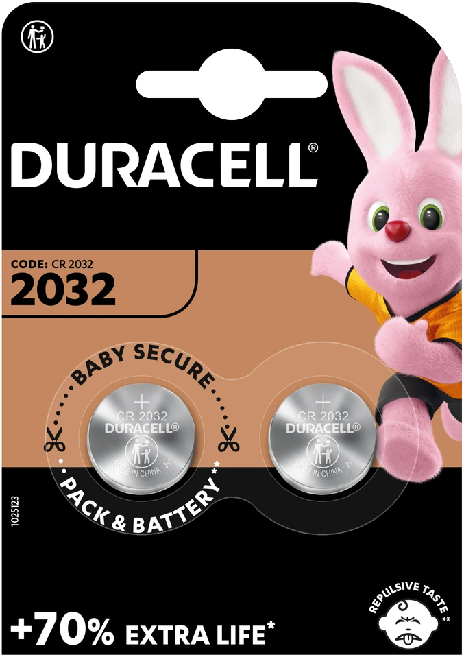 Duracell | DL2032/CR2032 BL2 | Ličio