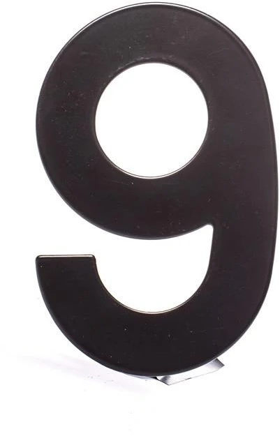 Haushalt Numeris "9", matinės juodos spalvos, 145 mm