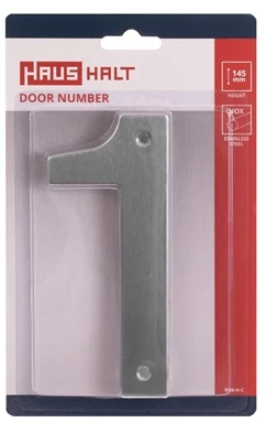 Haushalt Numeris "1", nerūdijančio plieno, 145 mm