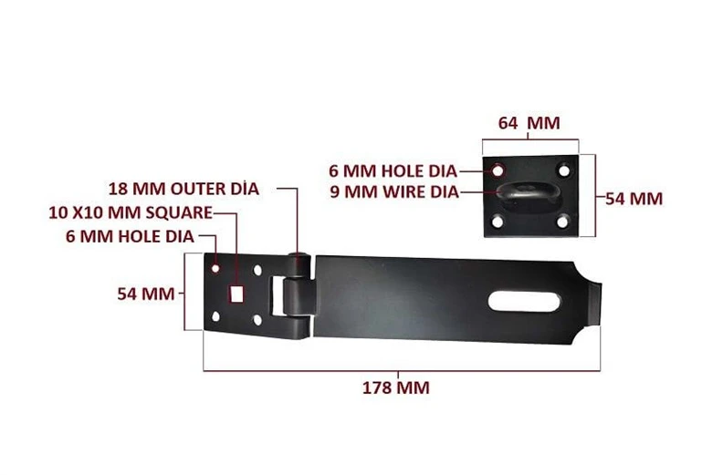 Canon Door latch OKKO GB-1503 Sidabrinis