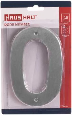 Haushalt Numeris "0", nerūdijančio plieno, 145 mm