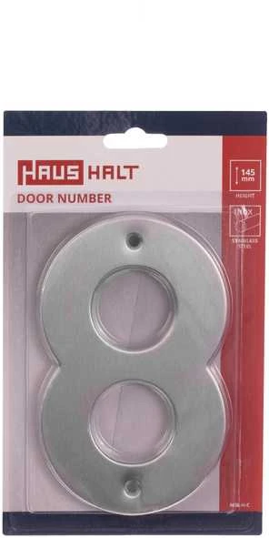 Haushalt Numeris "8", nerūdijančio plieno, 145 mm