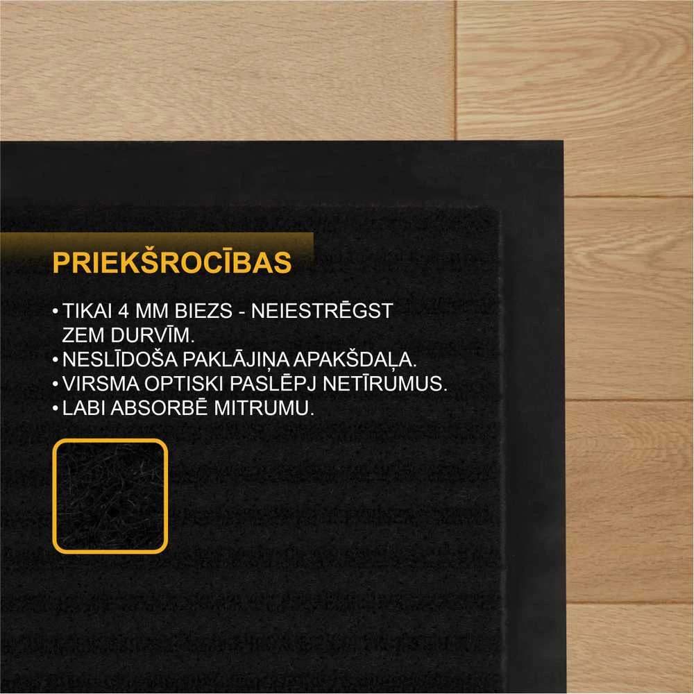 Okko JetWorld DOOR MAT SPHINX 380 6008 Juodas
