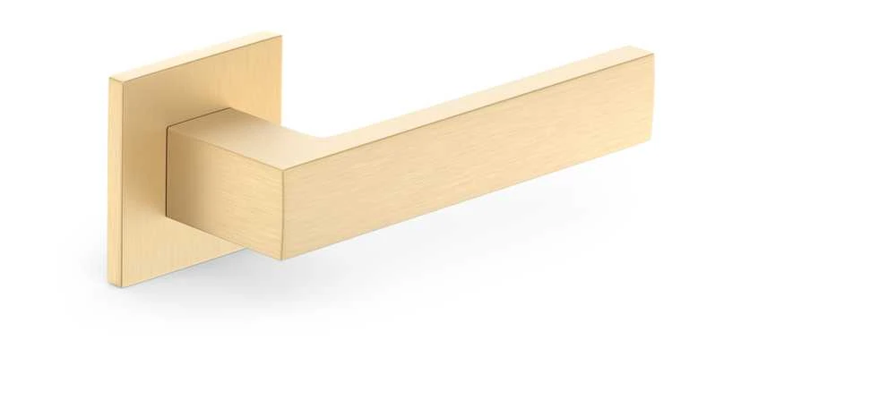 Durų rankena, vidaus Metal-Bud Q Slim Brushed Gold CUBE Q SLIM, aukso sp.