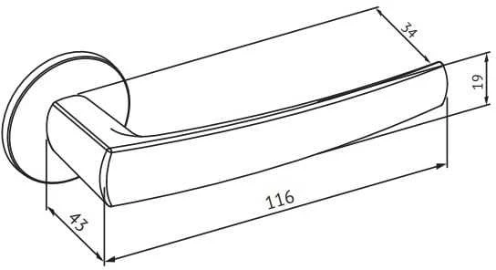 Okko Doerr HANDLE ON ROSE 16/006 SB ALUMINIUM