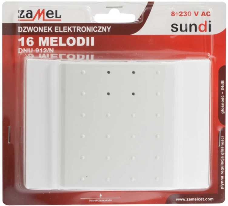 Zamel melodija 16 MELODY 3V 84dB ecru – DNU-912/N-ECR