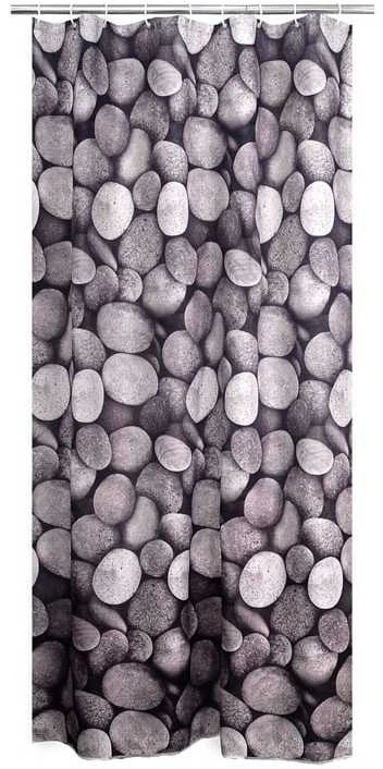 Dušo užuolaida Ridder Piedras 403270, balta sp./pilka sp./įvairių spalvų, 200 cm x 180 cm