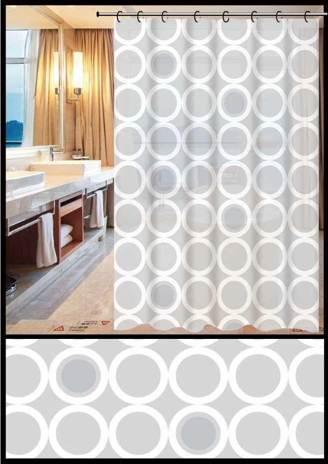 Thema Lux Thema_Lux Vonios užuolaida Home Accents su kabliukais, 180 x 180 cm