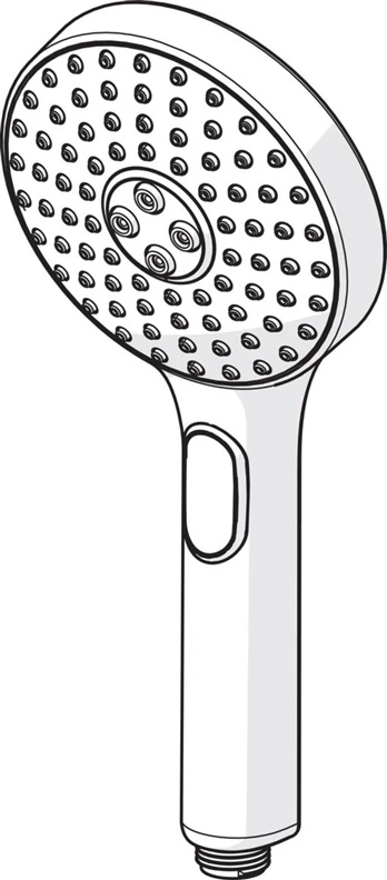 Dušas galviņa Oras Hydractiva 242403, pelēka krās./hroma krās., 12 cm