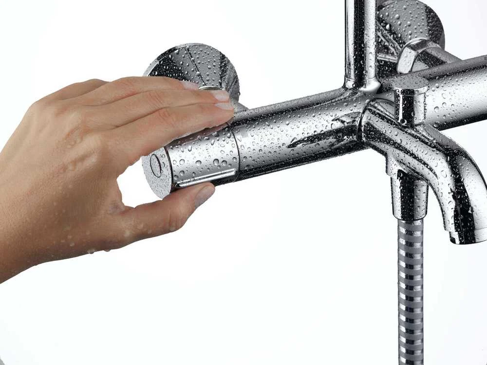Dušo komplektas su termostatiniu maišytuvu Hansgrohe Vernis Shape, 26284000, chromas