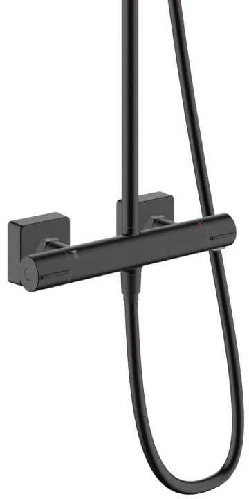 Termostatinė dušo sistema Hansgrohe Vernis Shape 230 1 Jet 26286670, juoda matinė