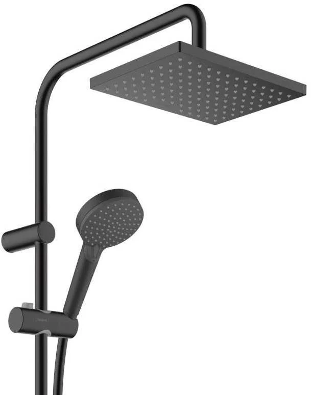 Termostatinė dušo sistema Hansgrohe Vernis Shape 230 1 Jet 26286670, juoda matinė