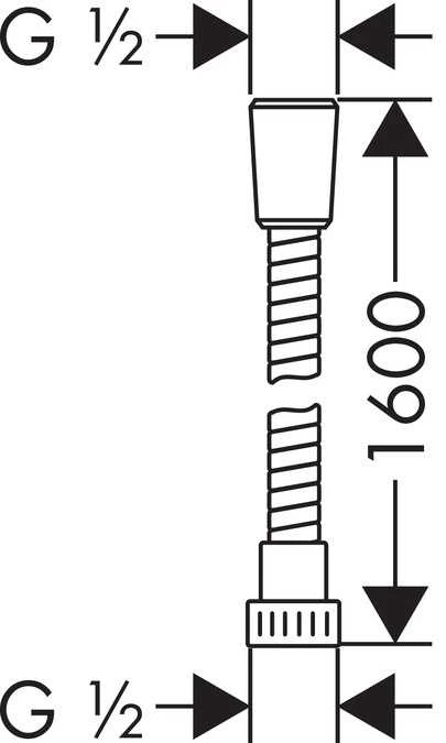 Dušas šļūtene Hansgrohe Metaflex 28266, 160 cm