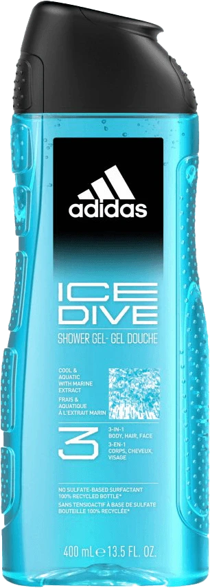 Adidas Ice Dive Dušo želė, 400 ml