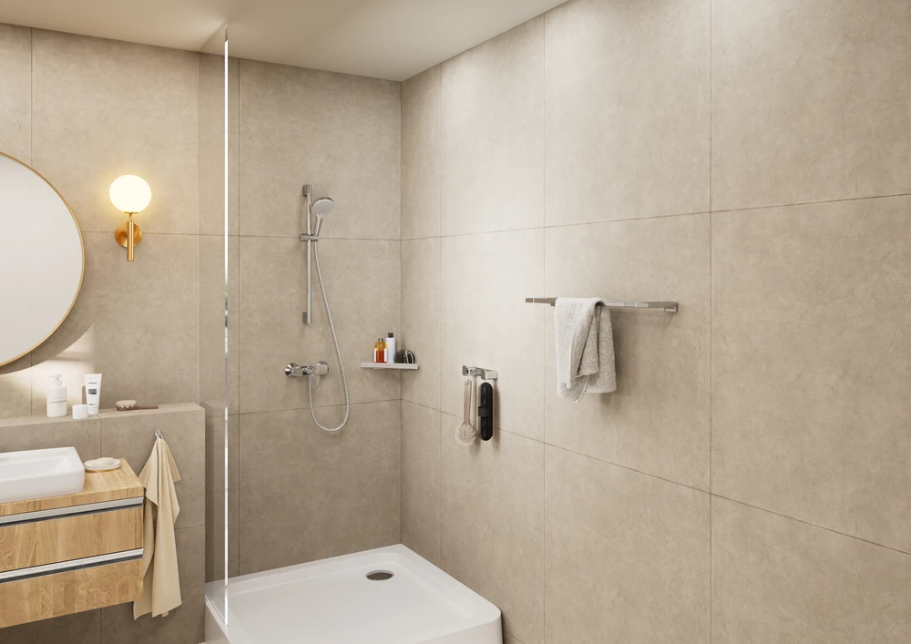Dušo komplektas Hansgrohe Vernis Blend Vario EcoSmart, chromo sp.