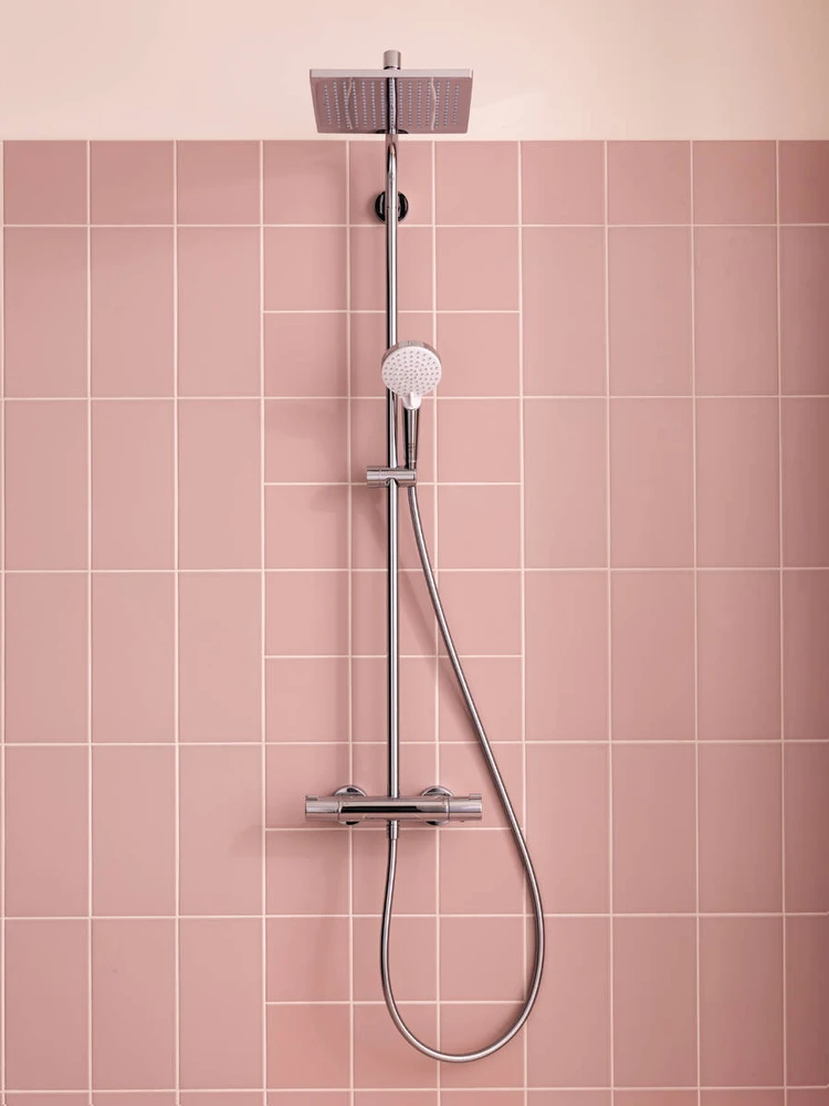 Dušo sistema su termostatiniu maišytuvu Hansgrohe Crometta E 240, chromo sp.