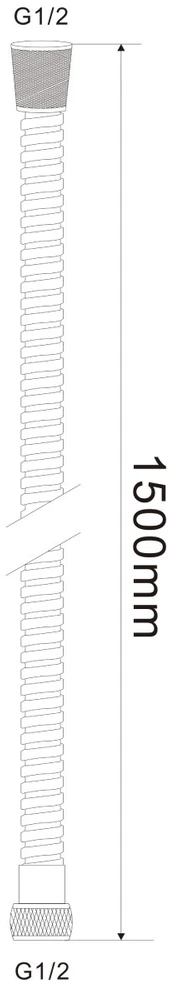 Dušo žarna AB 150cm Chromuota
