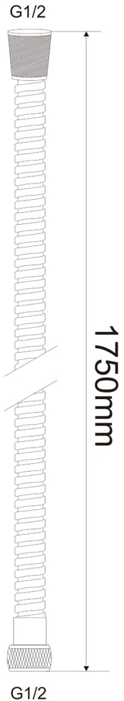 Dušo žarna AB 175cm Chromuota