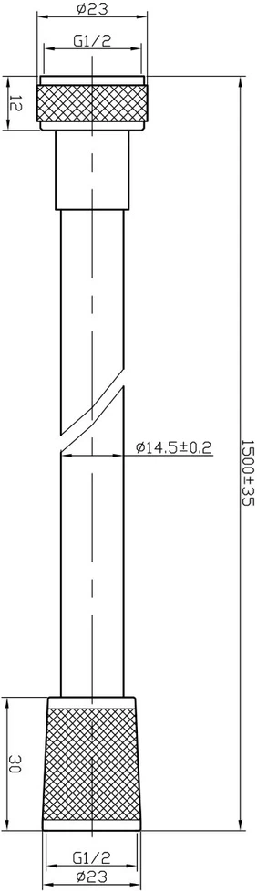 Dušo žarna AB Sidabrinis 150cm Sidabrinė