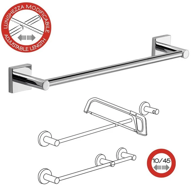 Domoletti MACAO TOWEL HOLDER 45 CMCHROMED