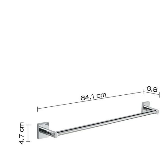 Domoletti MACAO TOWEL HOLDER 60 CM CHROMED