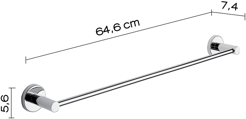 Gedy Ant korpuso montuojamas „Felce FE21/60 13 CR“, 60 cm