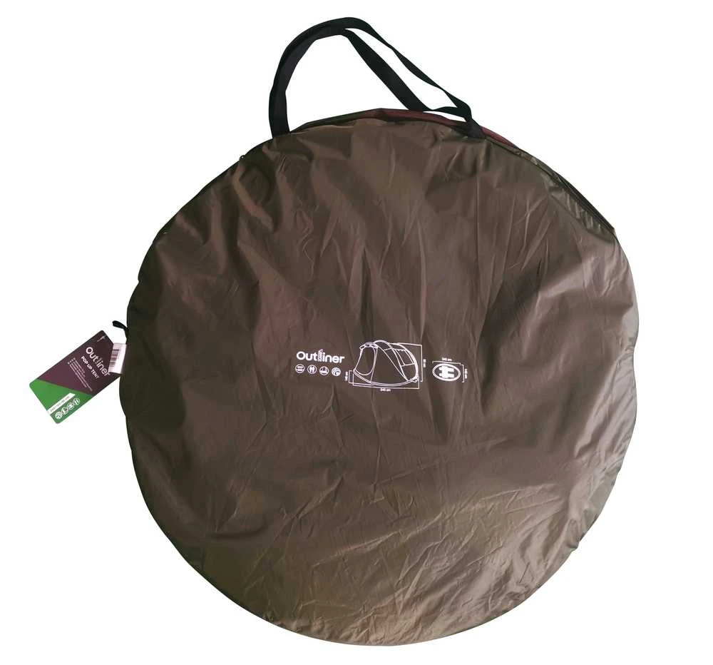 Dviguba palapinė Outliner RD-NT16-02, ruda/žalia, 240 cm x 145 cm x 95 cm