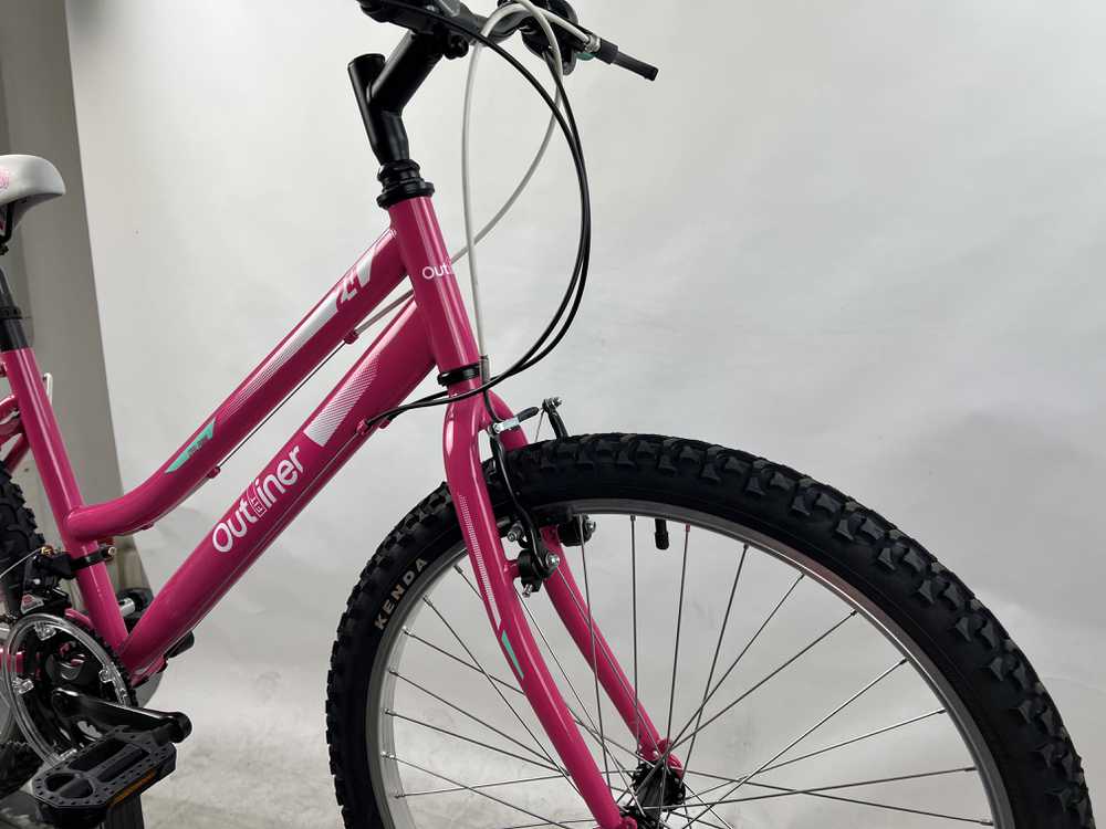 Outliner Dviratis MTB 24" plieno 18V rožinis vyriškas