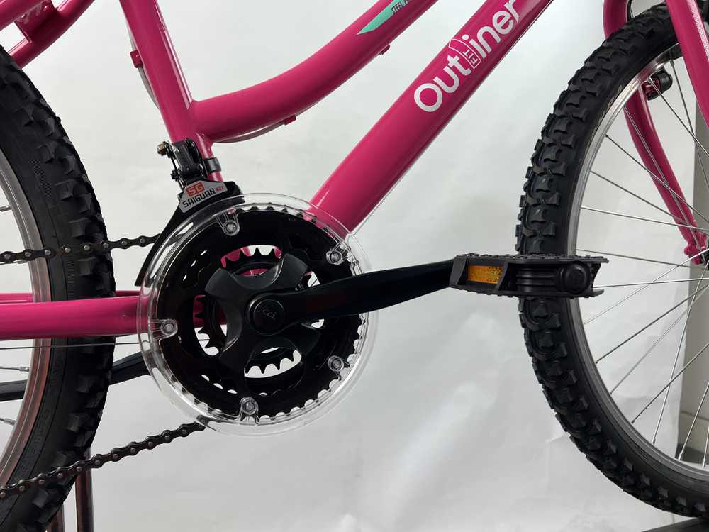 Outliner Dviratis MTB 24" plieno 18V rožinis vyriškas