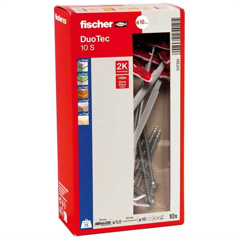 Kaištis Fischer DuoTec, 39 mm x 10 mm, 10 vnt.