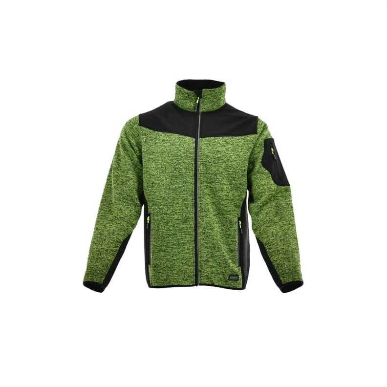 Džemperis Sara Workwear Comfort, juoda sp./žalia sp., XL dydis